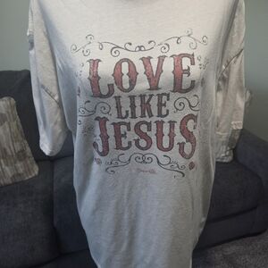 Love Like Jesus Graphic Tee - White